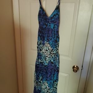 Derek Heart floral animal print maxi dress size S